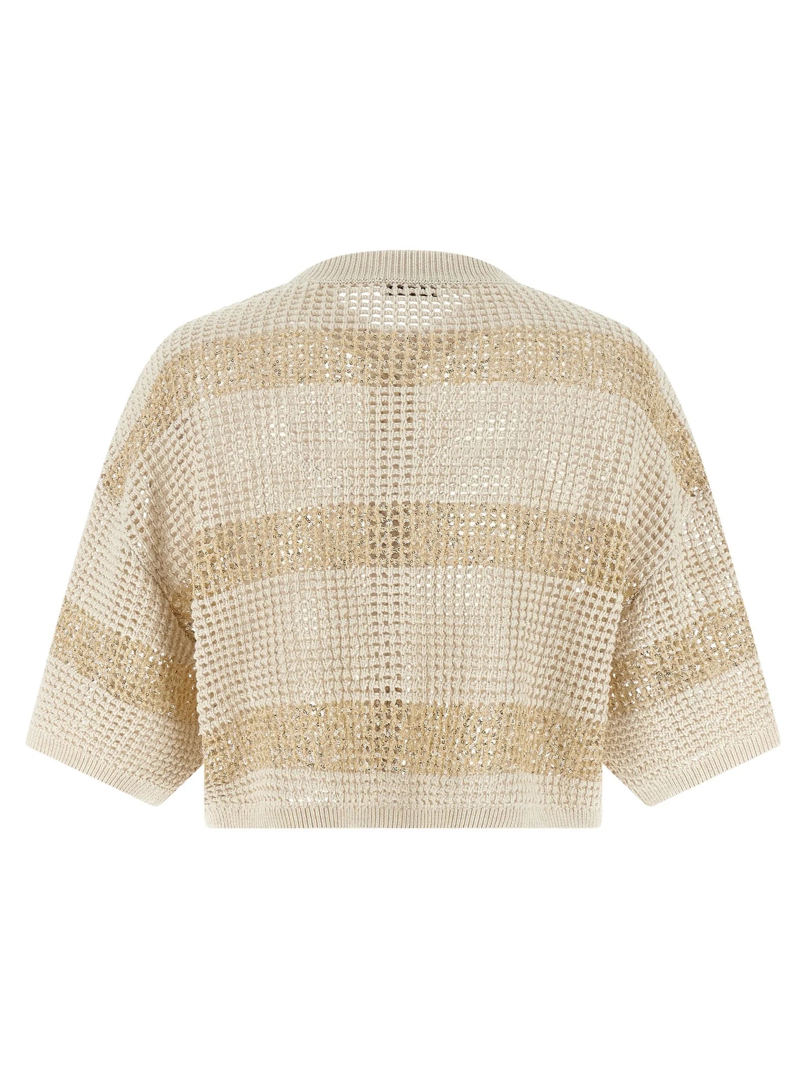 Brunello Cucinelli Beige Cotton Cardigan - XL