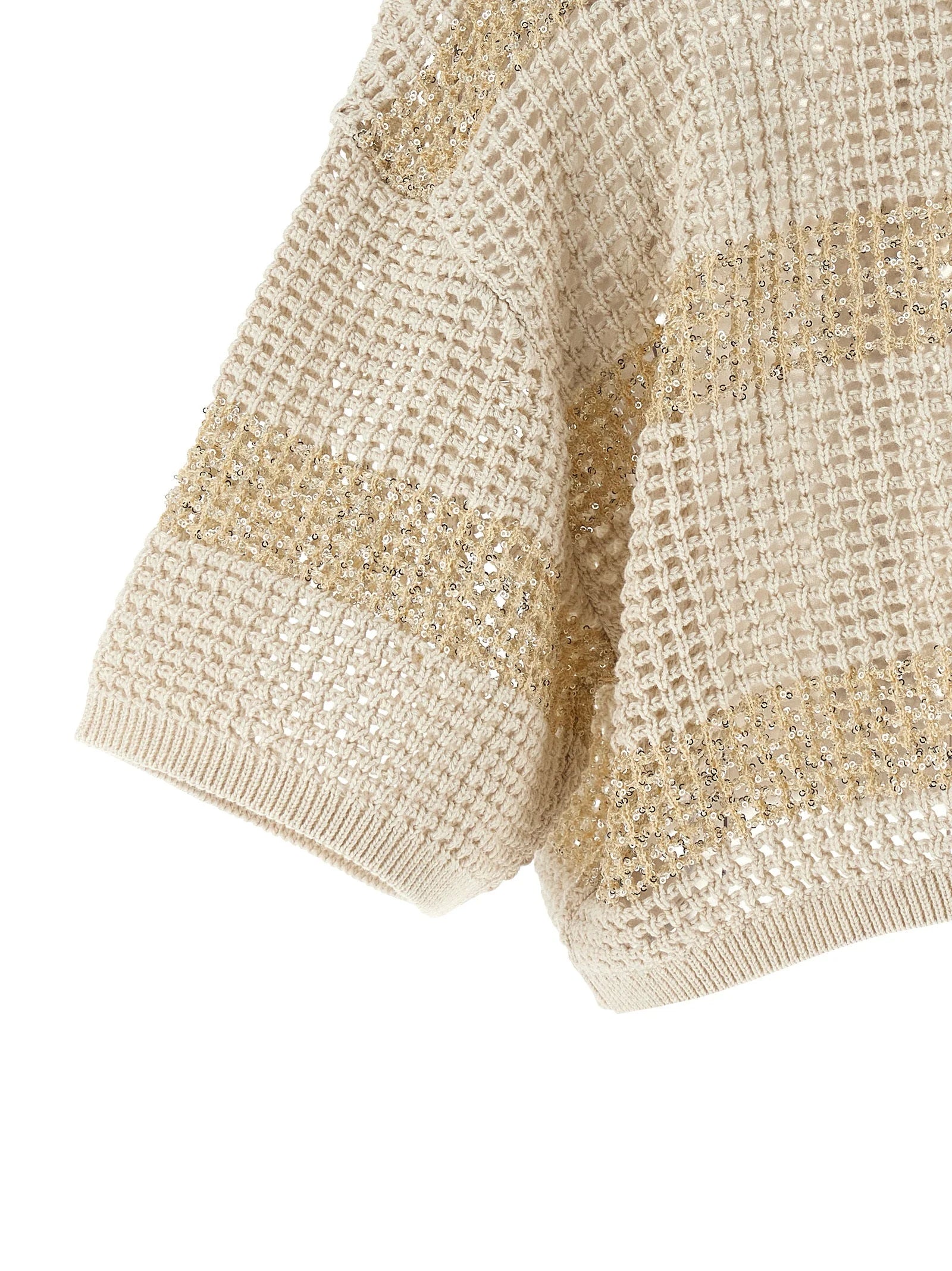 Brunello Cucinelli Beige Cotton Cardigan - XL