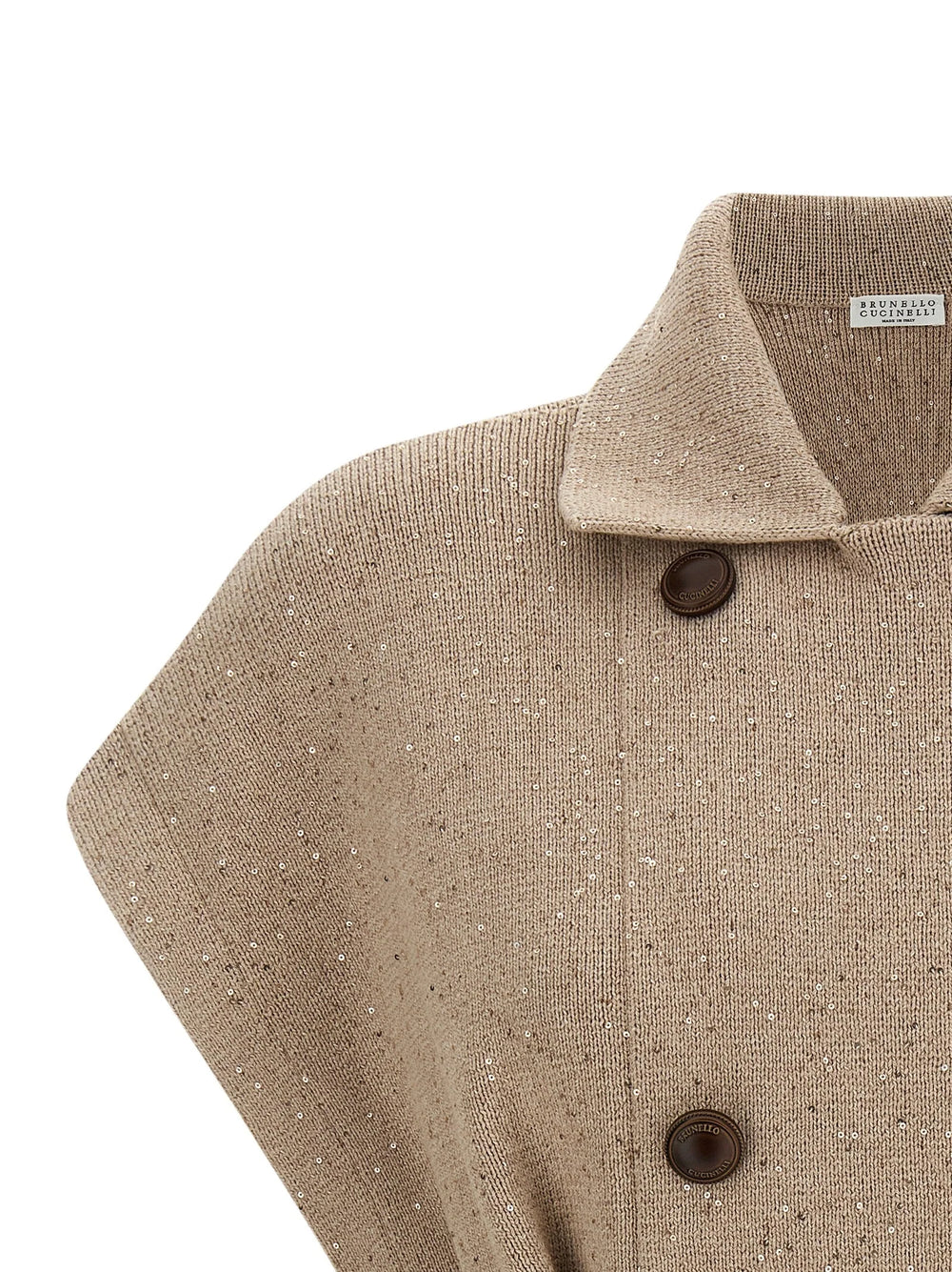 Brunello Cucinelli Beige Cotton Cardigan - XS