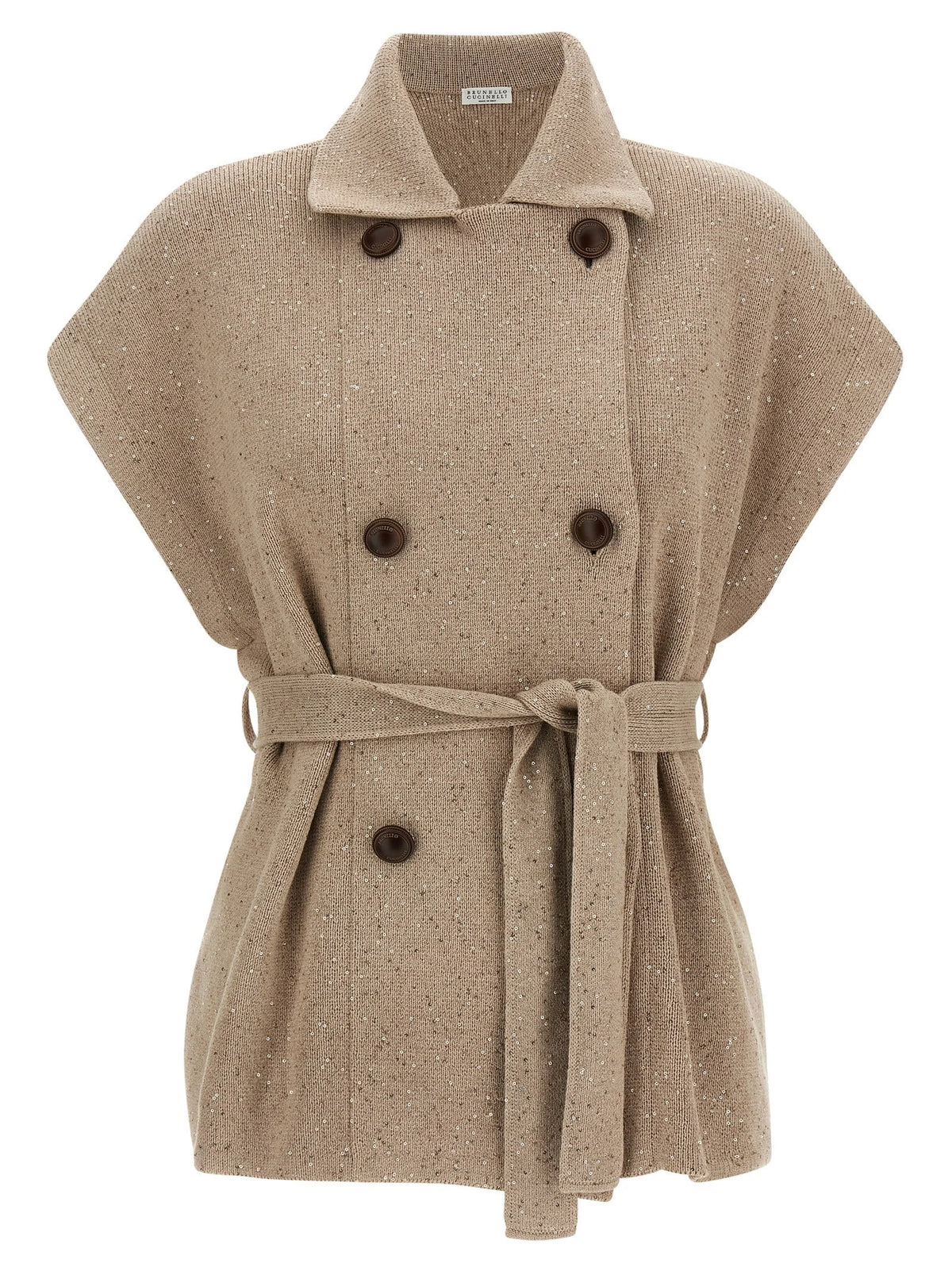Brunello Cucinelli Beige Cotton Cardigan - XS