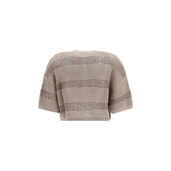Brunello Cucinelli Beige Cotton Cardigan - XS