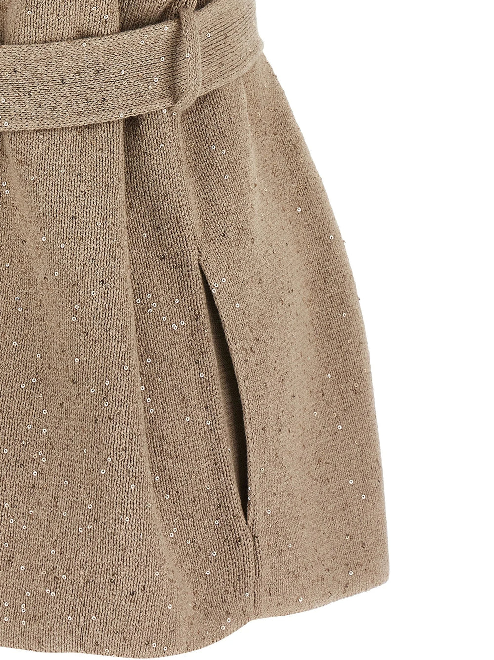 Brunello Cucinelli Beige Cotton Cardigan - XS