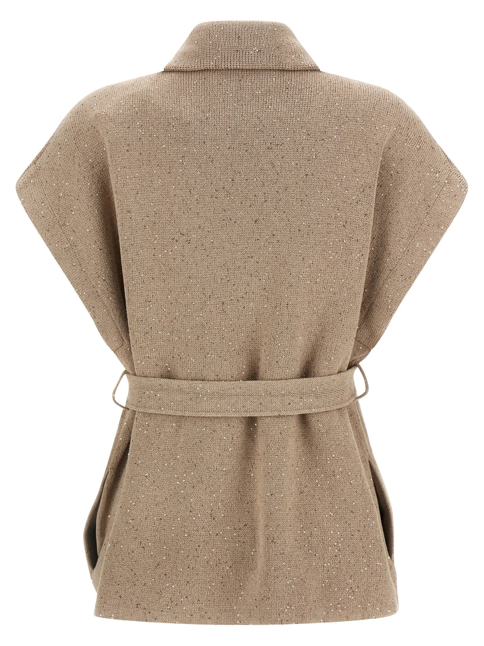 Brunello Cucinelli Beige Cotton Cardigan - XS