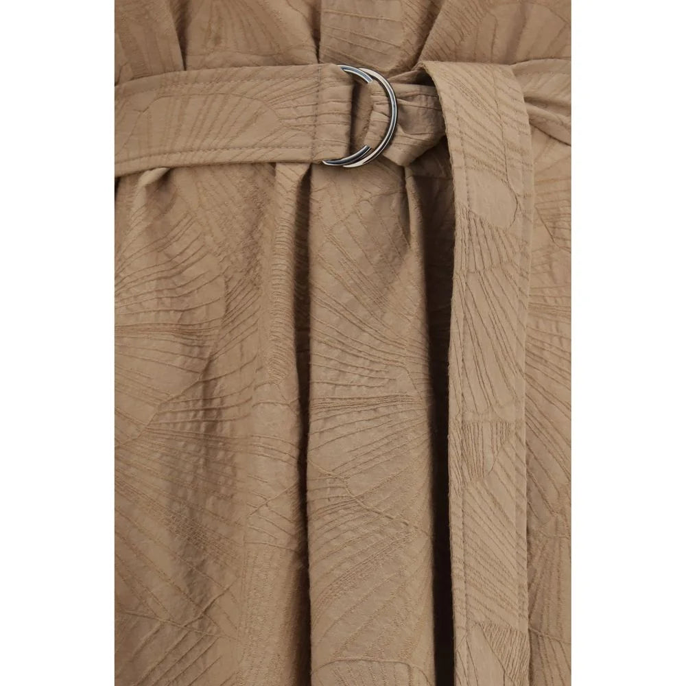 Brunello Cucinelli Beige Cotton Casual Dress - S