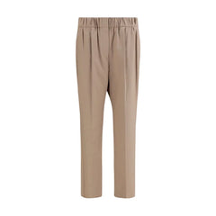 Brunello Cucinelli Beige Cotton Casual Pants
