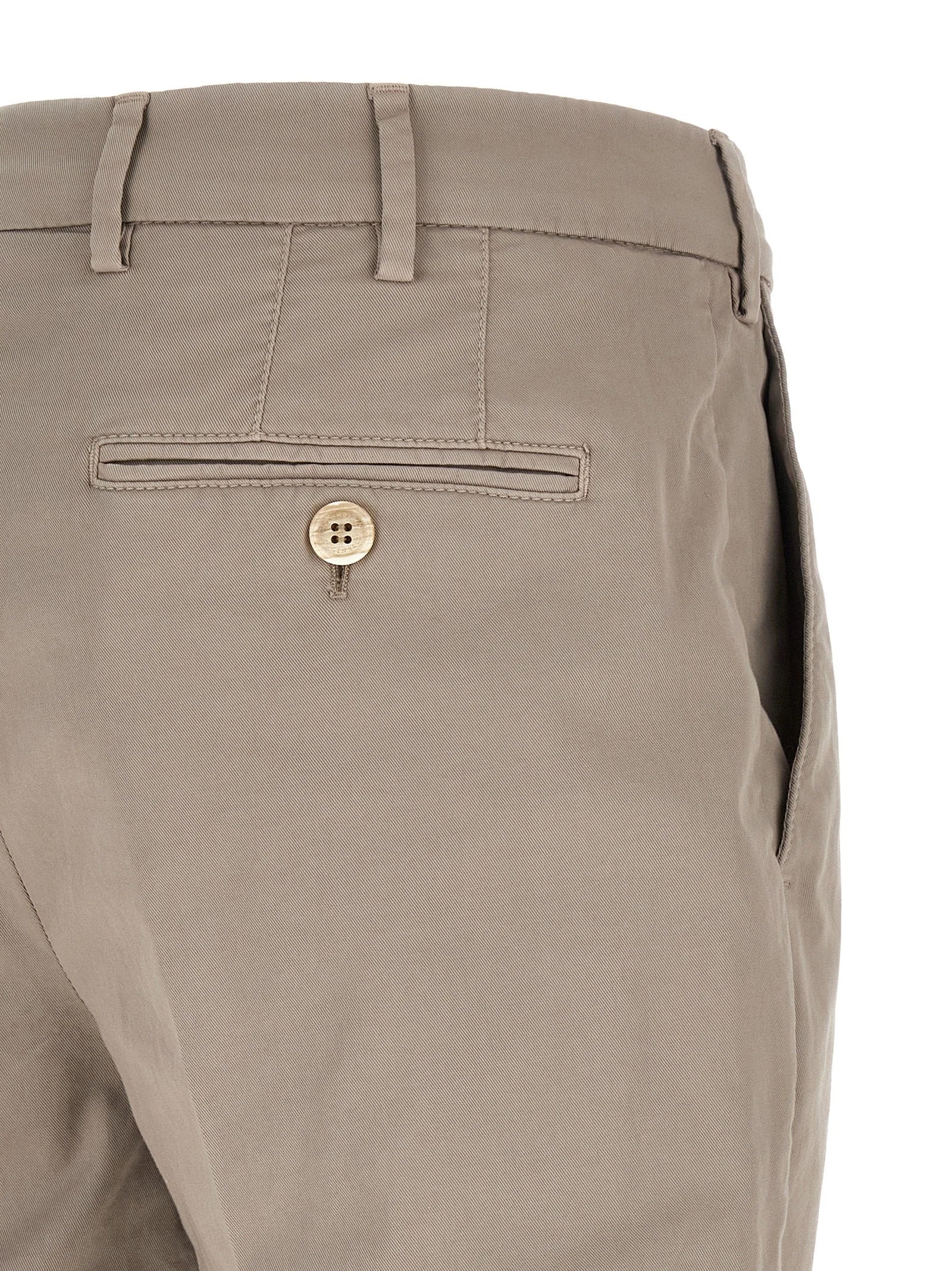 Brunello Cucinelli Beige Cotton Casual Pants