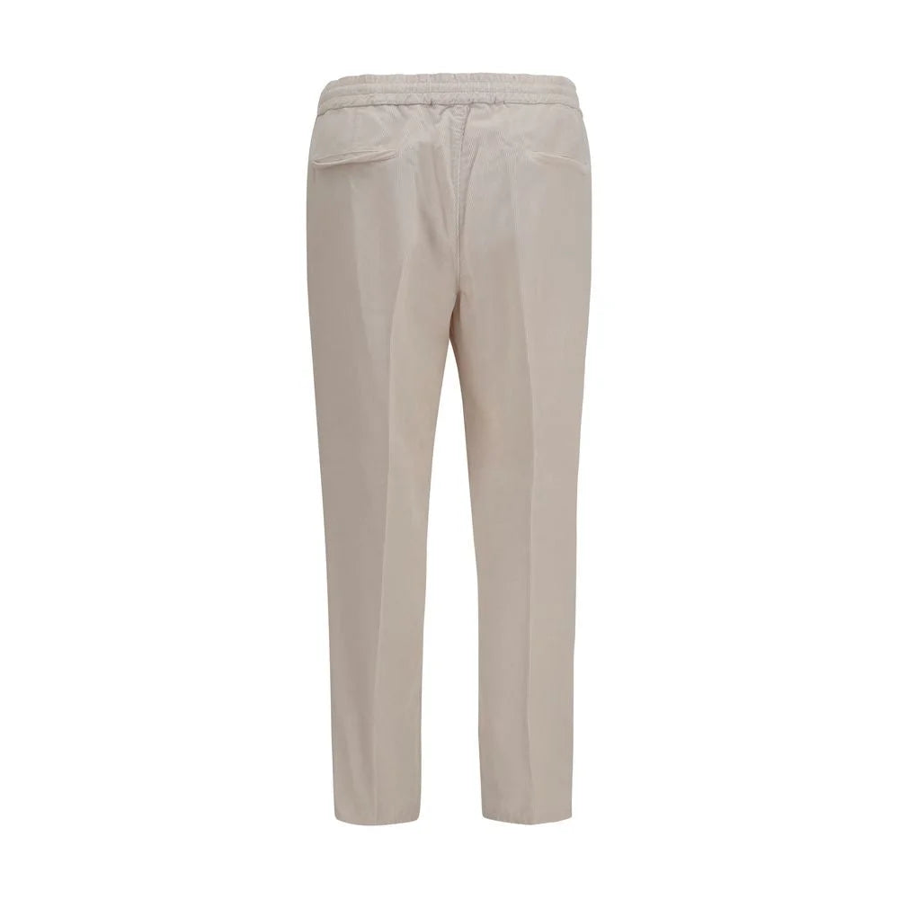 Brunello Cucinelli Beige Cotton Casual Pants