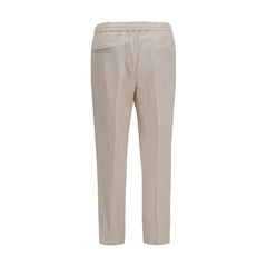 Brunello Cucinelli Beige Cotton Casual Pants