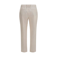 Brunello Cucinelli Beige Cotton Casual Pants