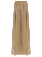 Brunello Cucinelli Beige Cotton Casual Pants