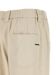 Brunello Cucinelli Beige Cotton Casual Pants