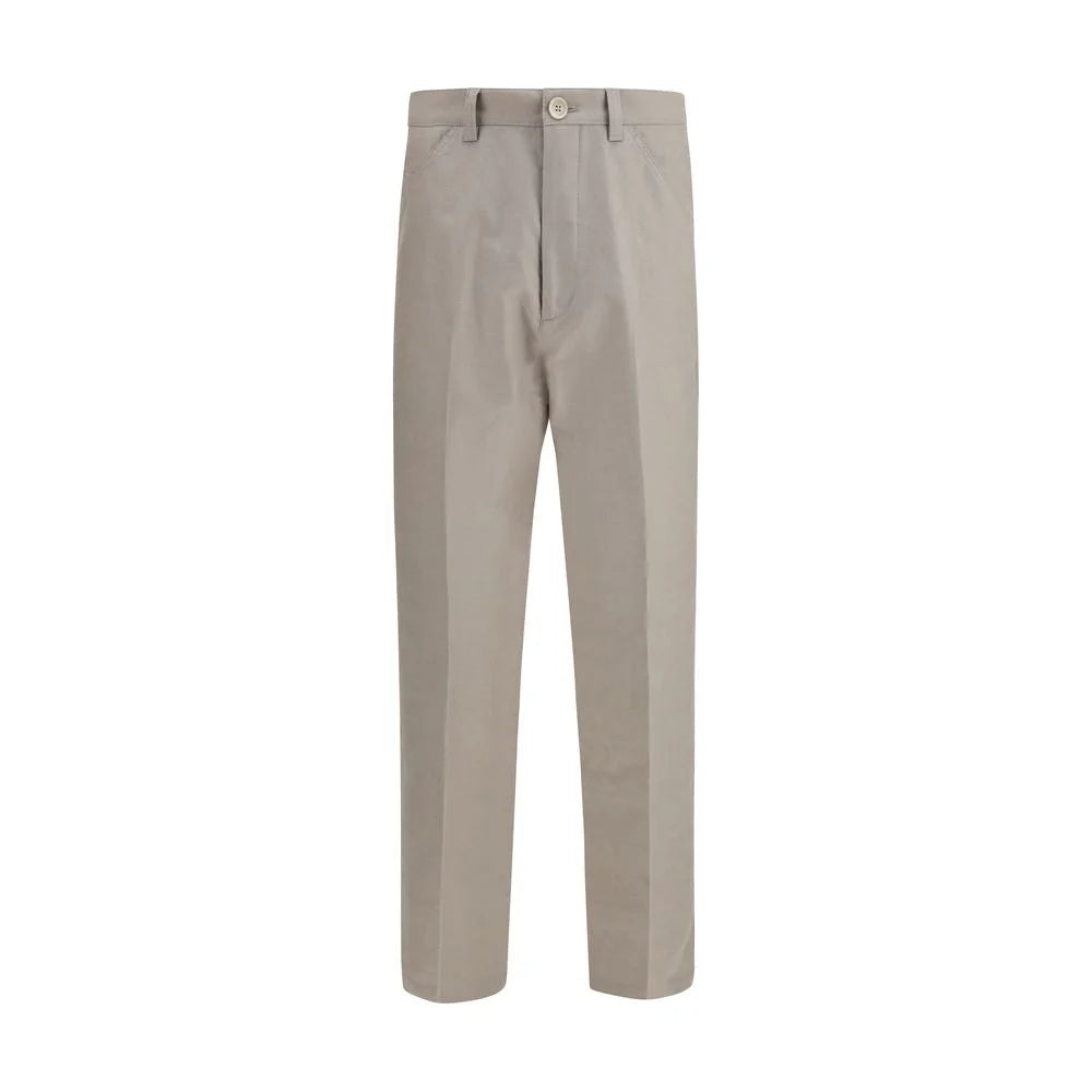 Brunello Cucinelli Beige Cotton Casual Pants