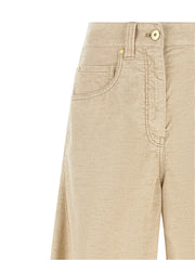 Brunello Cucinelli Beige Cotton Casual Pants