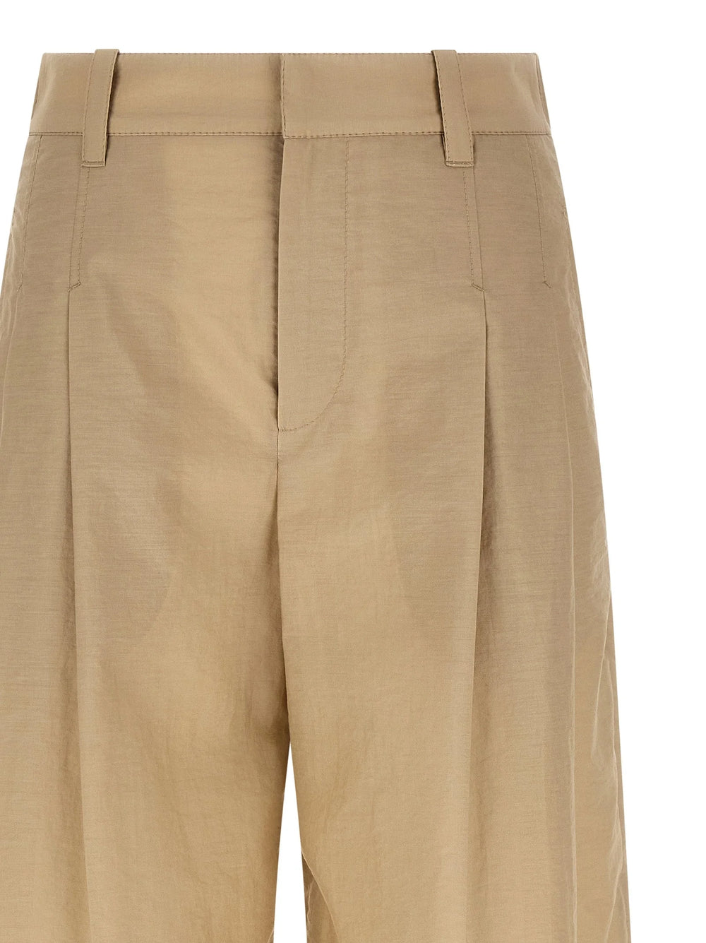 Brunello Cucinelli Beige Cotton Casual Pants