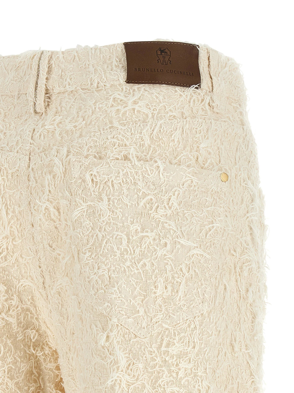 Brunello Cucinelli Beige Cotton Casual Pants