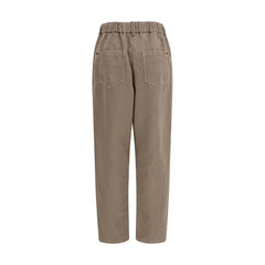 Brunello Cucinelli Beige Cotton Casual Pants - IT36 | XS