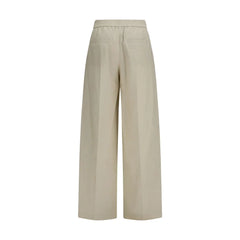 Brunello Cucinelli Beige Cotton Casual Pants - IT38 | S