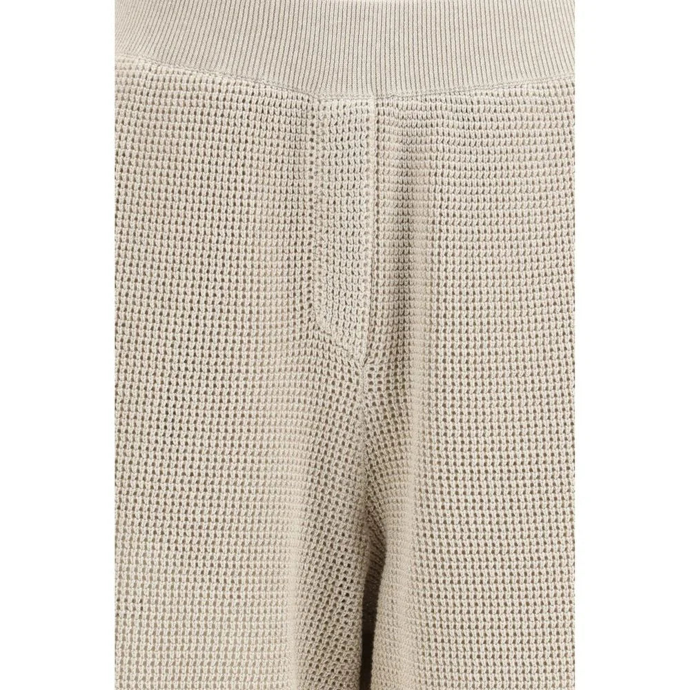 Brunello Cucinelli Beige Cotton Casual Pants - L