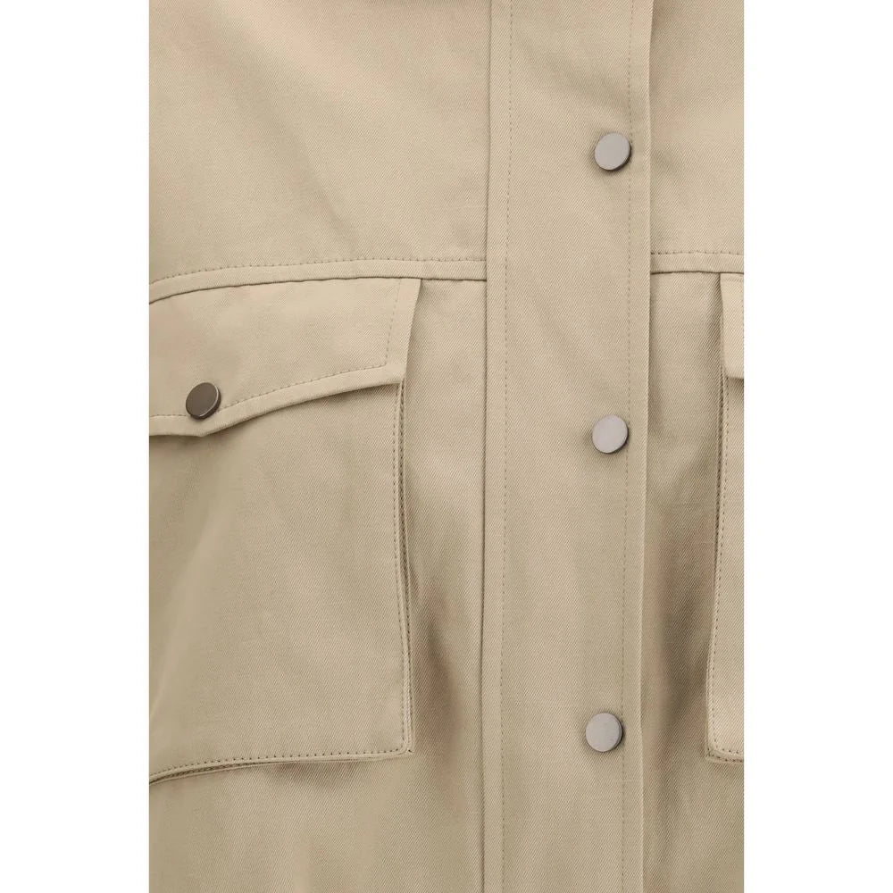 Brunello Cucinelli Beige Cotton Coat