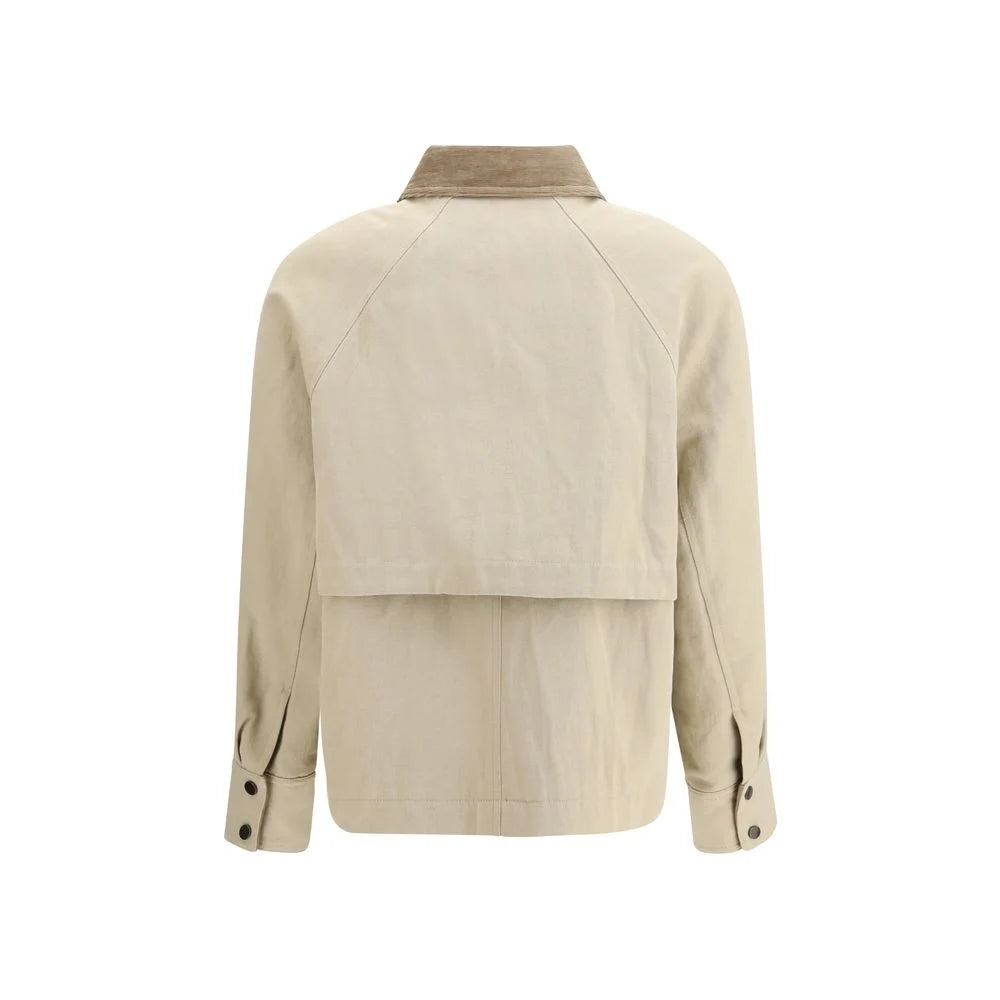 Brunello Cucinelli Beige Cotton Coat - IT44 | L