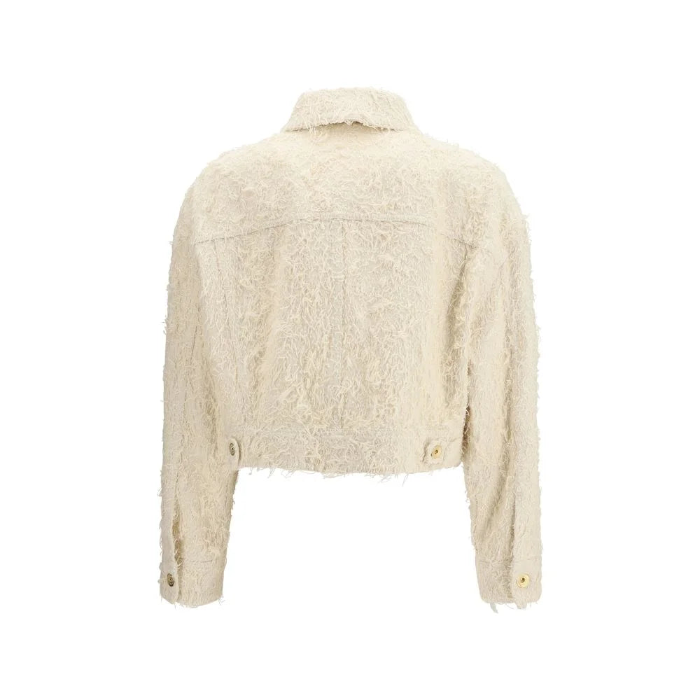Brunello Cucinelli Beige Cotton Denim Jacket