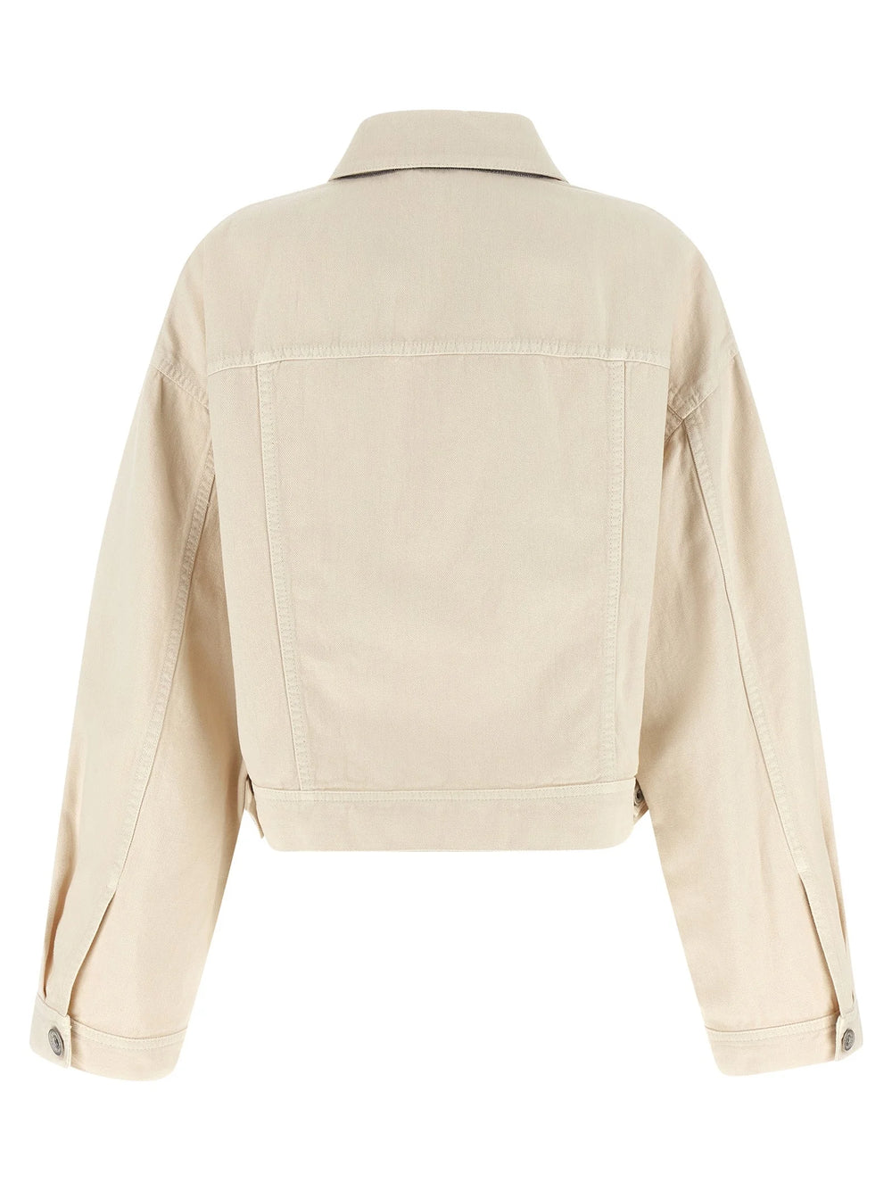 Brunello Cucinelli Beige Cotton Denim Jacket - IT44