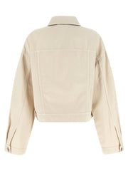 Brunello Cucinelli Beige Cotton Denim Jacket - IT44