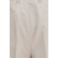 Brunello Cucinelli Beige Cotton Dress Pants