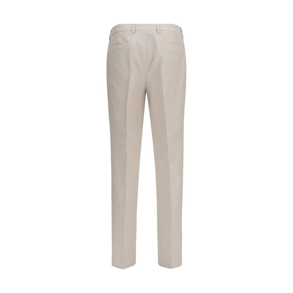 Brunello Cucinelli Beige Cotton Dress Pants - IT48 | M