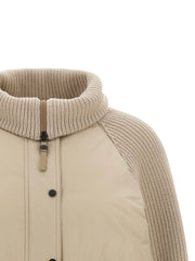 Brunello Cucinelli Beige Cotton Full-Length Jacket