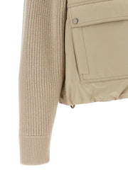 Brunello Cucinelli Beige Cotton Full-Length Jacket