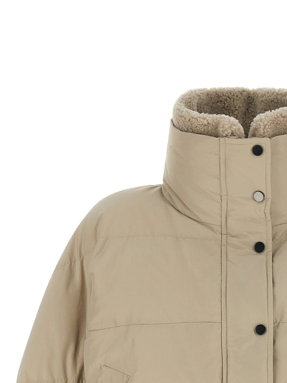 Brunello Cucinelli Beige Cotton Full-Length Jacket - IT40