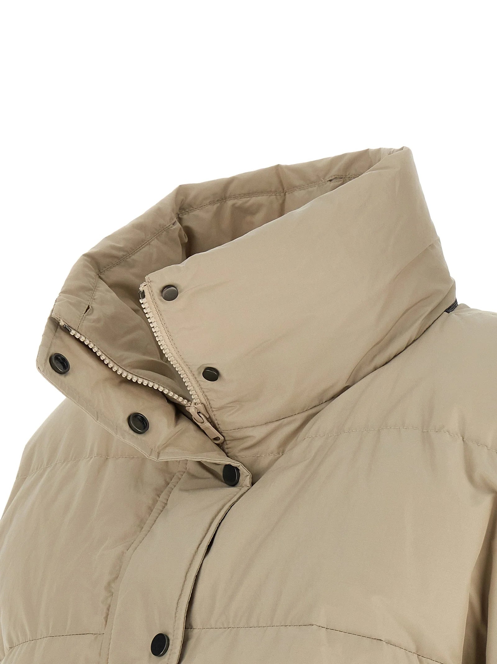 Brunello Cucinelli Beige Cotton Full-Length Jacket - IT40