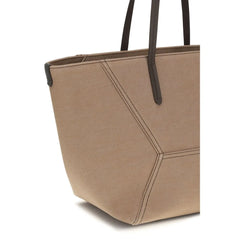 Brunello Cucinelli beige bomuldshåndtaske