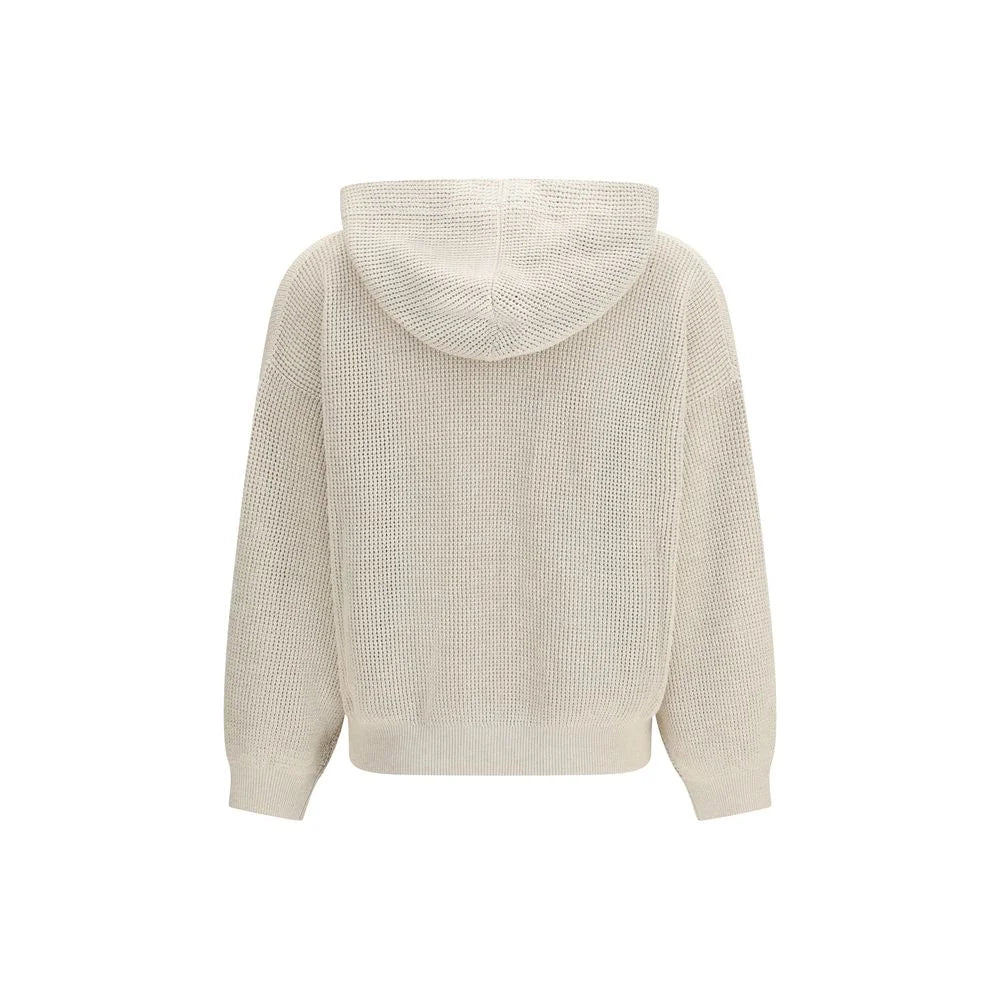 Brunello Cucinelli Beige Cotton Hoodie - S
