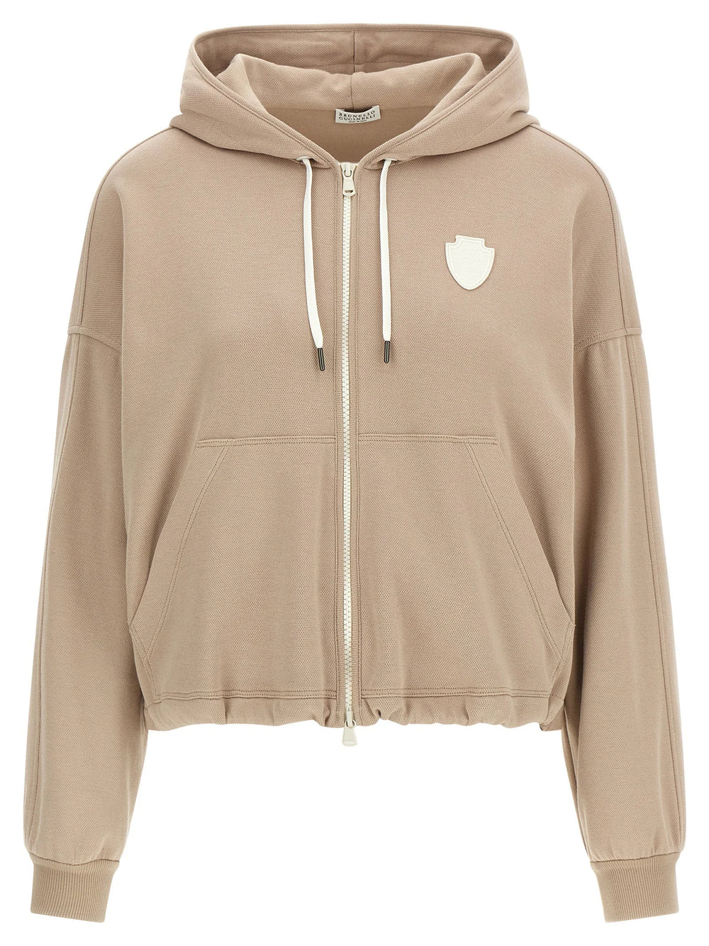 Brunello Cucinelli Beige Cotton Hoodie - XS
