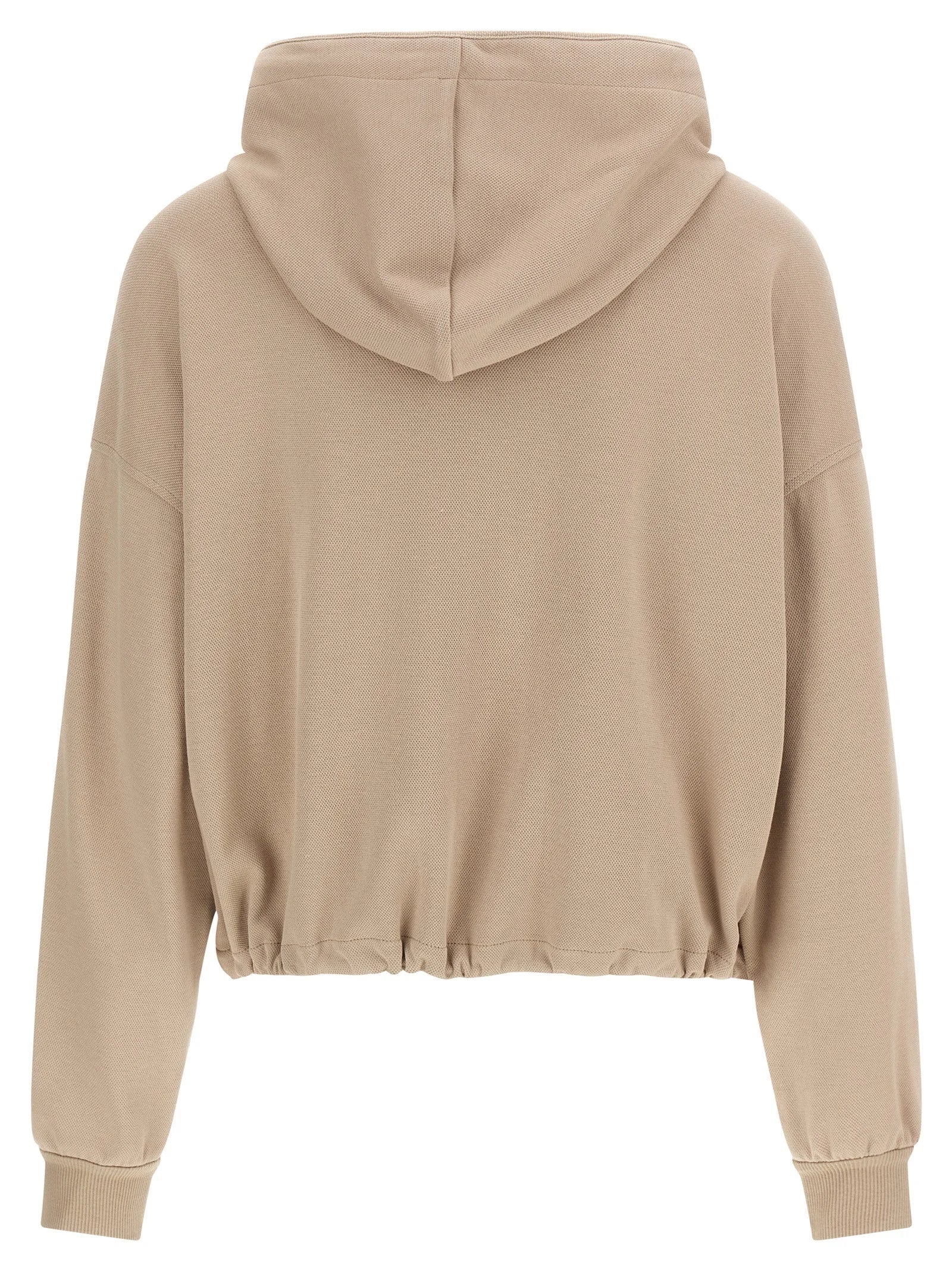 Brunello Cucinelli Beige Cotton Hoodie - XS