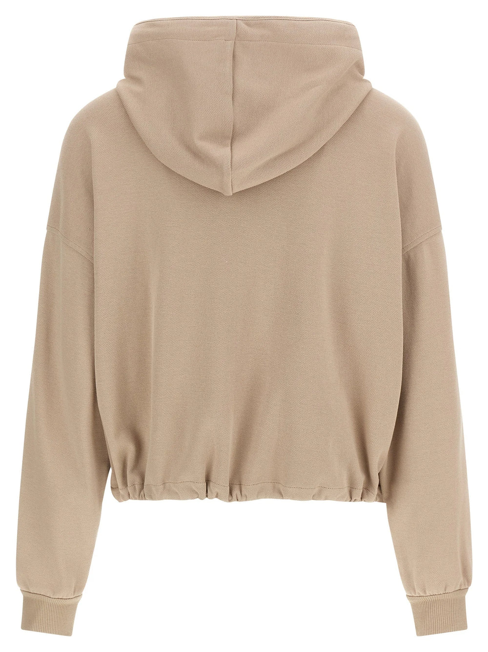 Brunello Cucinelli Beige Cotton Hoodie - XS