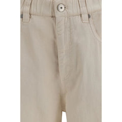 Brunello Cucinelli Beige Cotton Jeans Denim