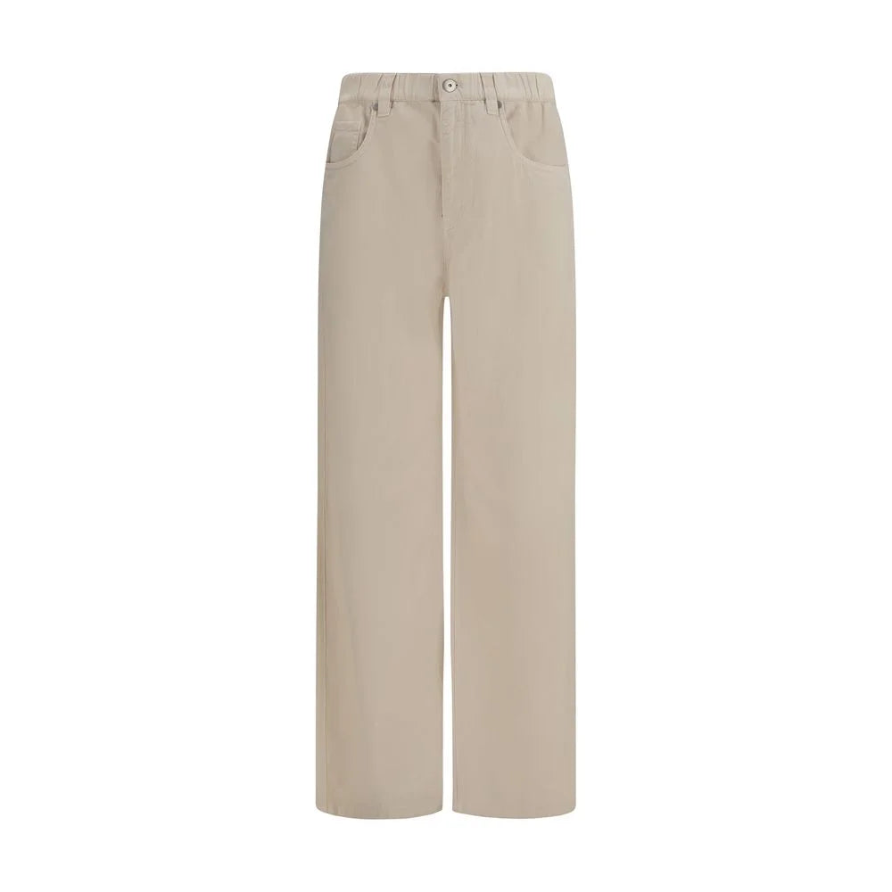 Brunello Cucinelli Beige Cotton Jeans Denim