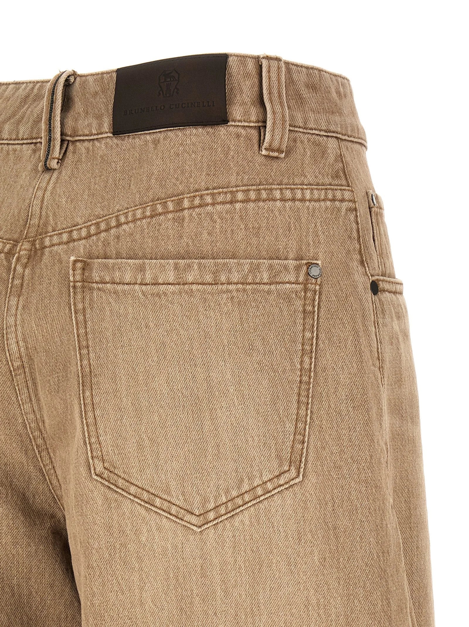 Brunello Cucinelli Beige Cotton Jeans Denim - IT42