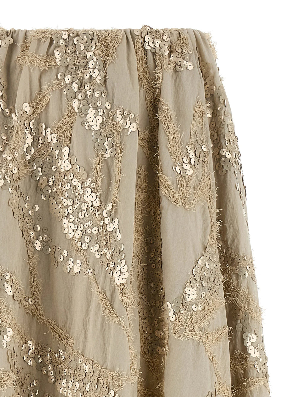 Brunello Cucinelli Beige Cotton Mini Skirt - IT38