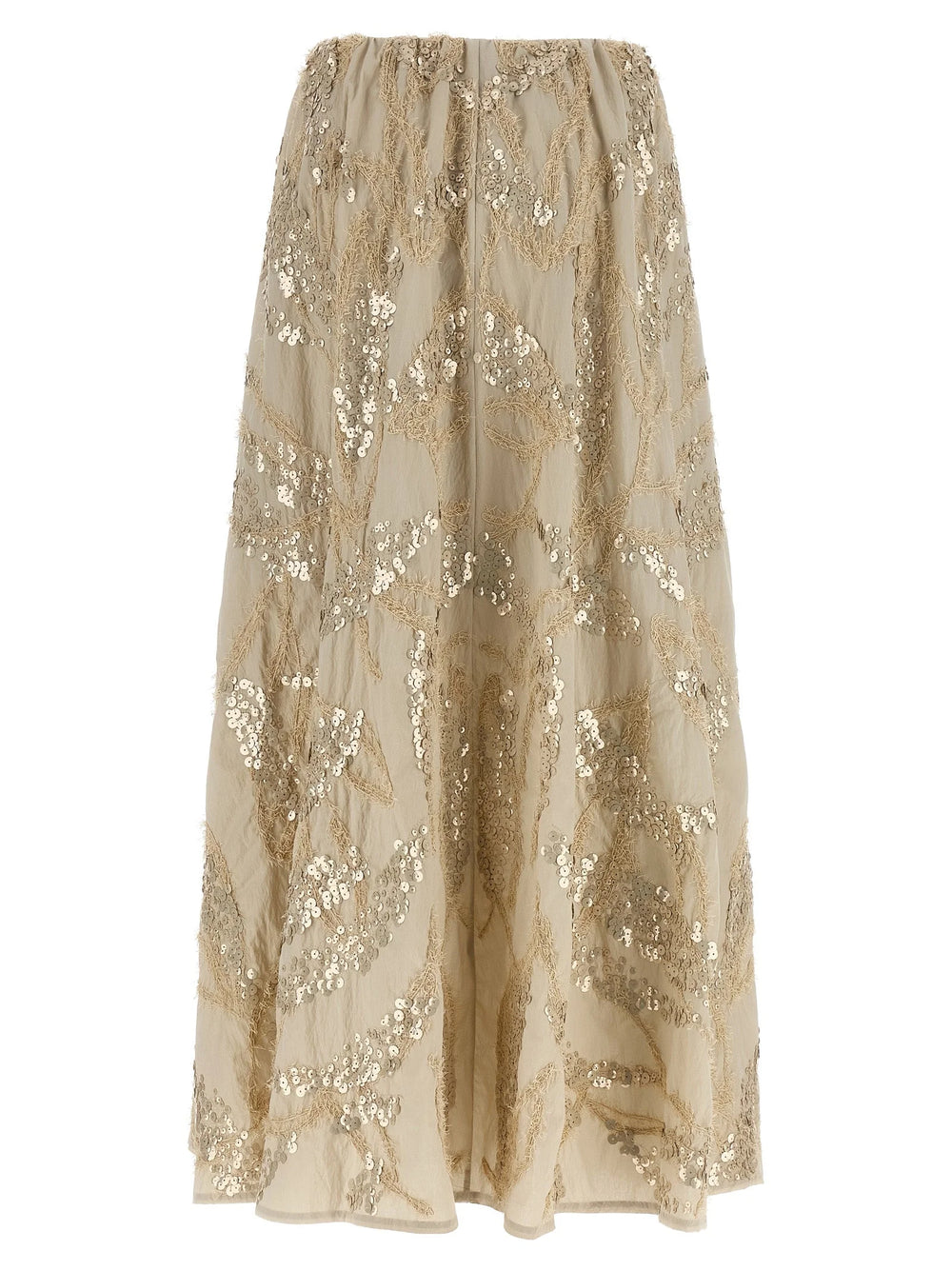 Brunello Cucinelli Beige Cotton Mini Skirt - IT38
