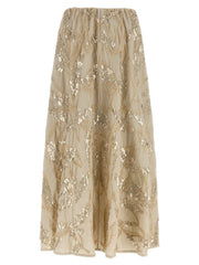 Brunello Cucinelli Beige Cotton Mini Skirt - IT38