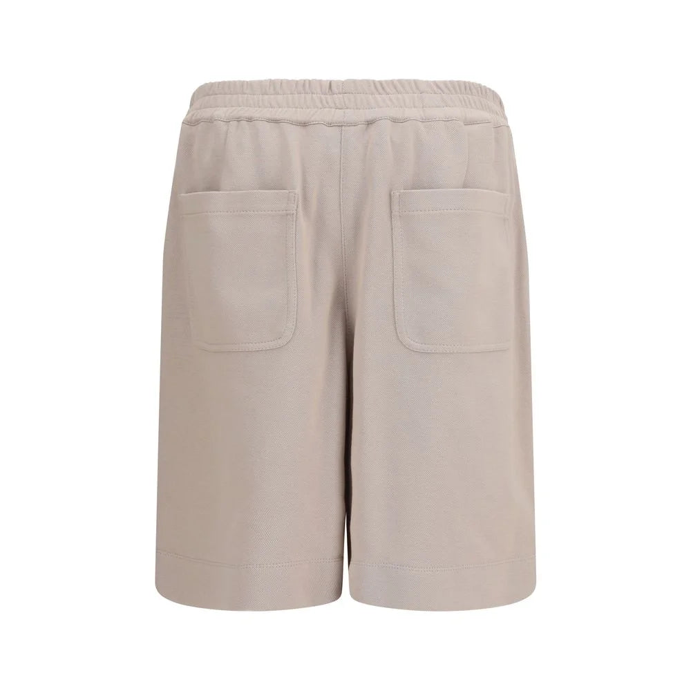 Brunello Cucinelli Beige Cotton Shorts - IT46|XL