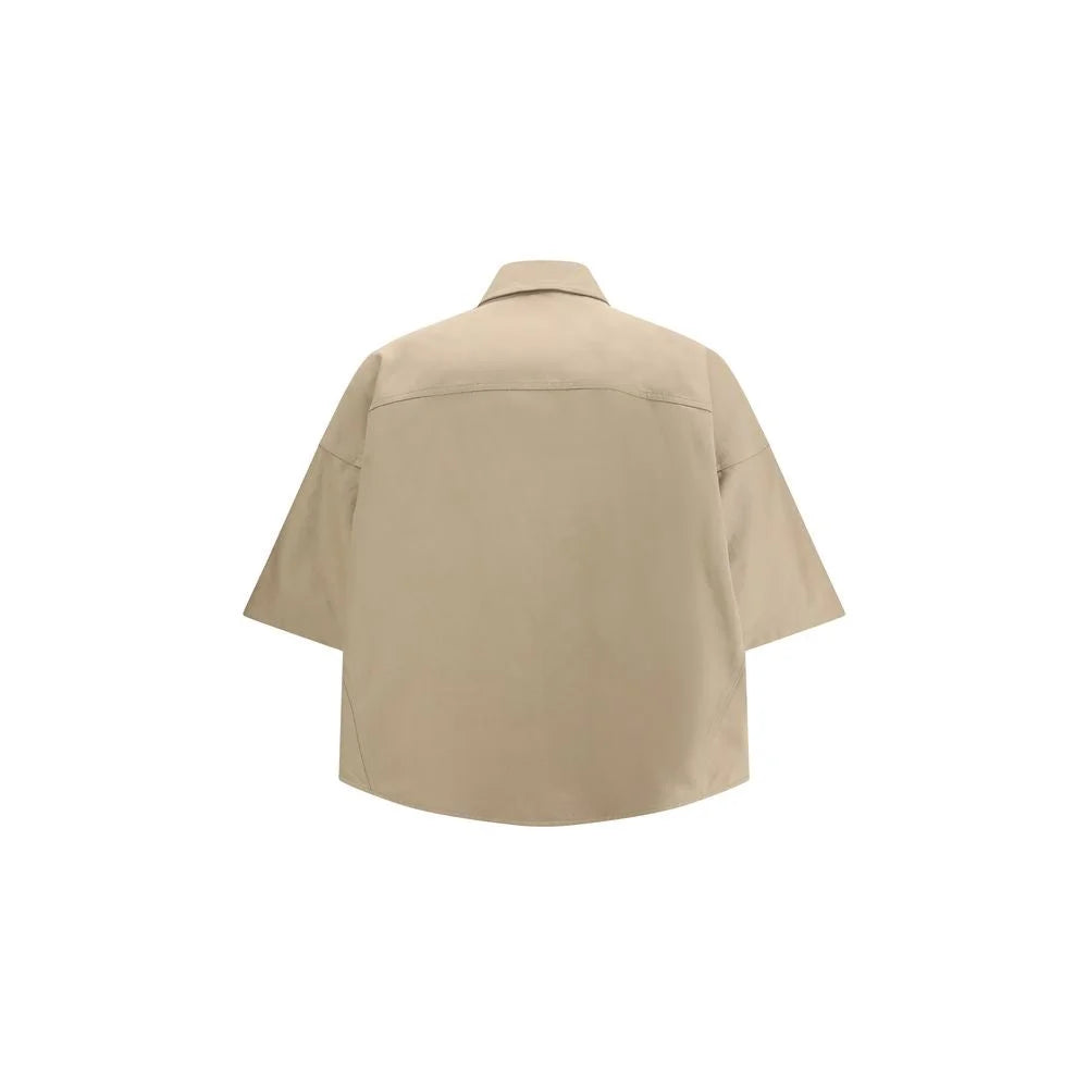 Brunello Cucinelli Beige Cotton Shortsleeve Shirt