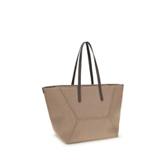 Brunello Cucinelli Beige Cotton Shoulder Bag