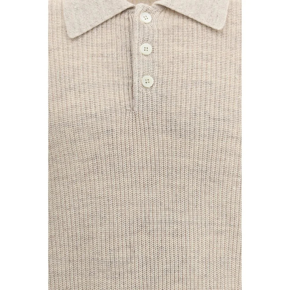 Brunello Cucinelli Beige Cotton Sweatshirt