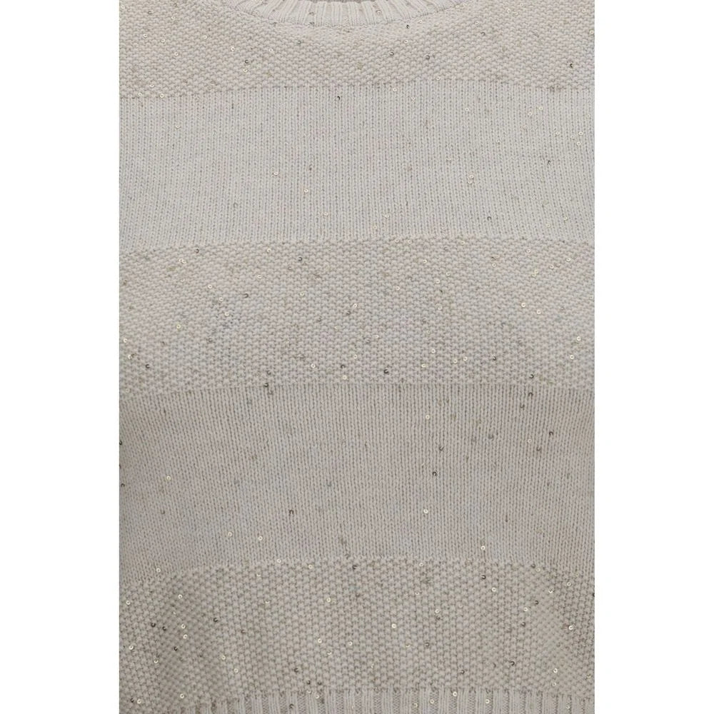 Brunello Cucinelli Beige Cotton Sweatshirt - L