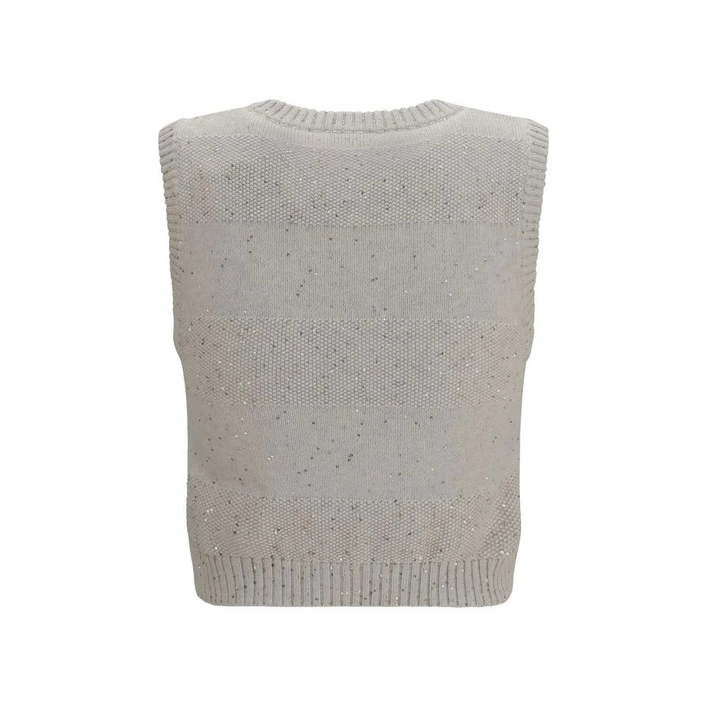 Brunello Cucinelli Beige Cotton Sweatshirt - L
